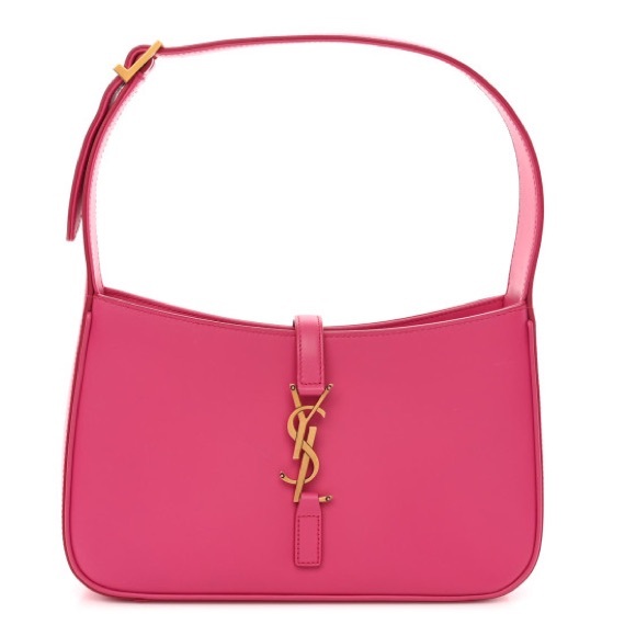 Yves Saint Laurent Smooth Calfskin Le 5 A 7 Hobo Bubblegum - Picture 1 of 10